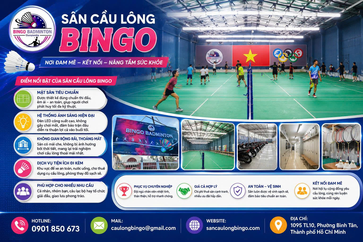 Sân Cầu Lông Uy Tín Tại Bình Tân