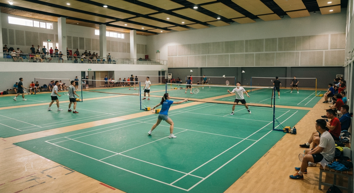 Sân Cầu Lông Bingo: Điểm Đến Lý Tưởng Với 6 Sân Thi Đấu Tiêu Chuẩn