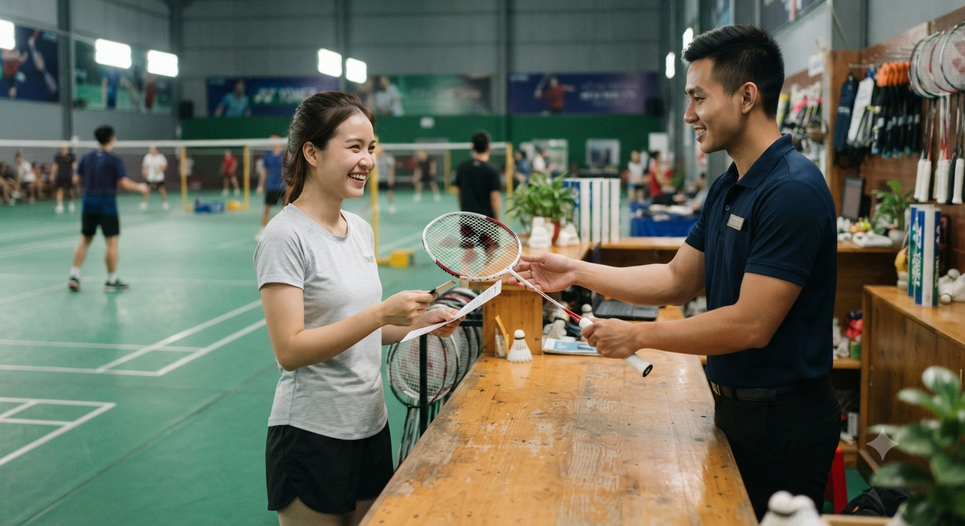 Lợi ích thiết thực của dịch vụ thuê vợt tại sân đối với người mới bắt đầu
